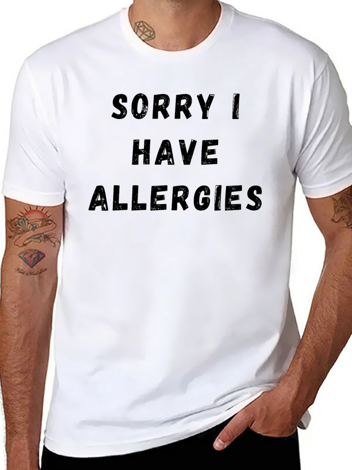 Funny Allergy T-Shirt - Novelty Graphic Tee