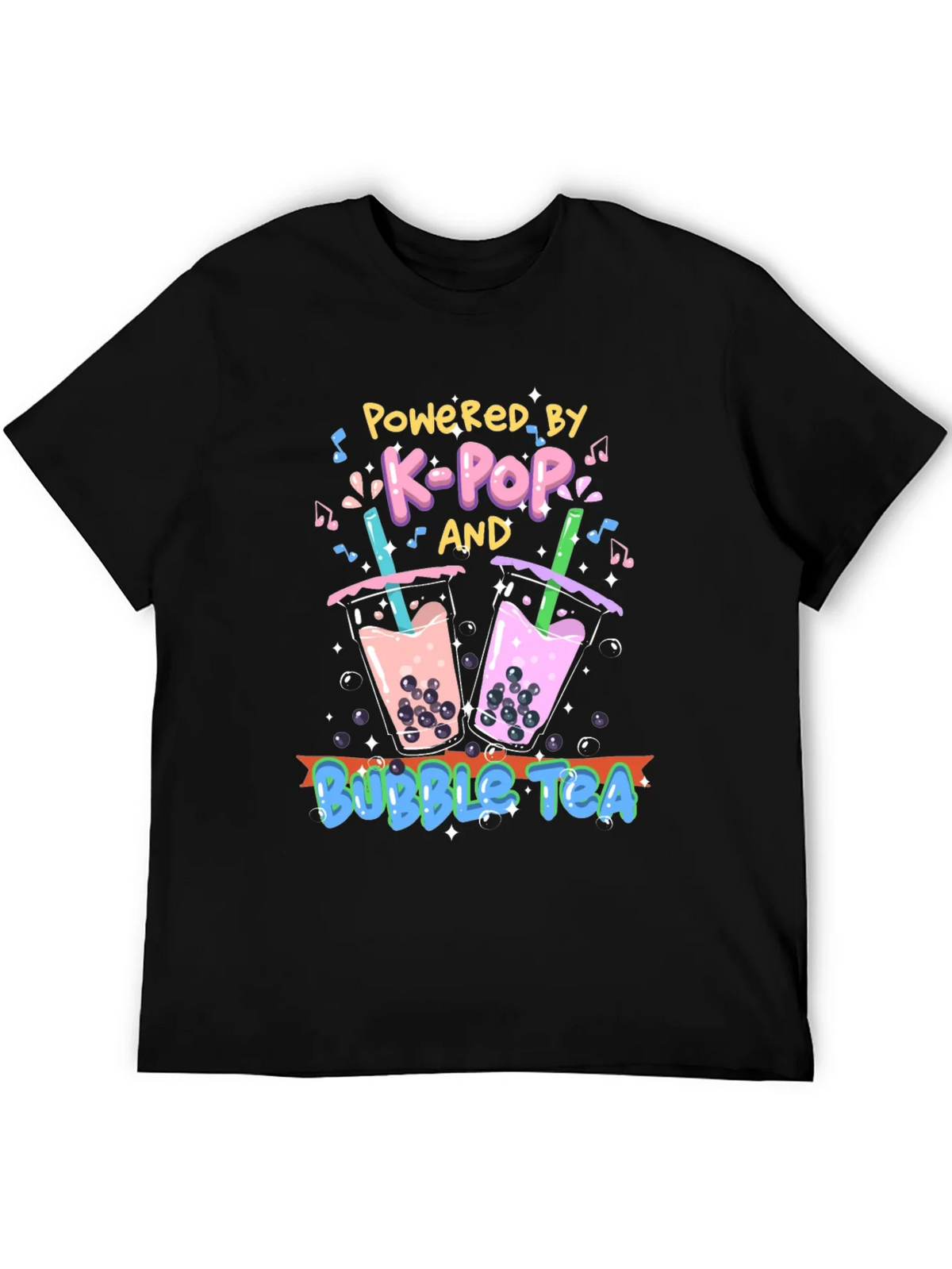 K-Pop and Bubble Tea Graphic T-Shirt