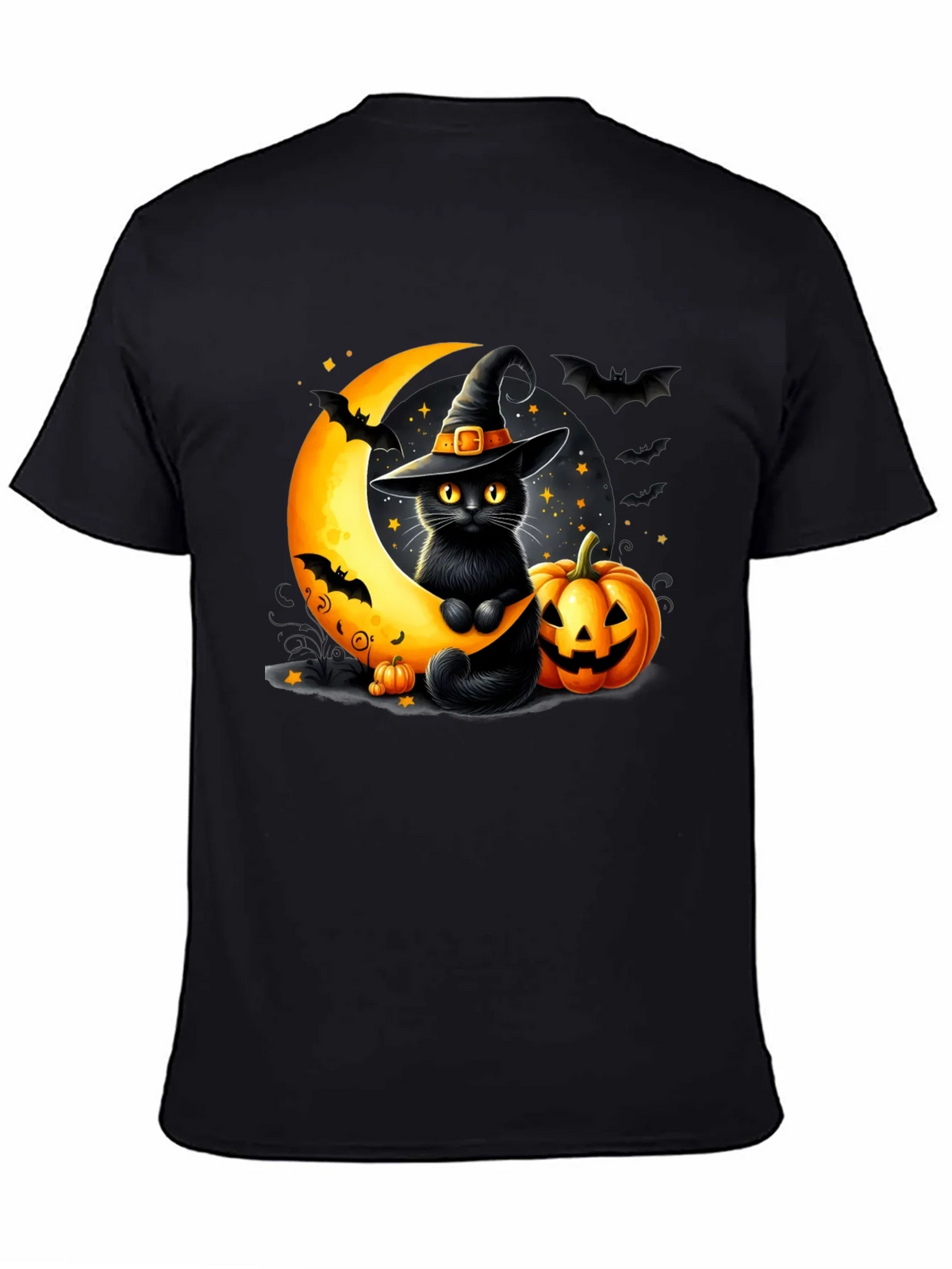 Halloween Cat Moon T-Shirt