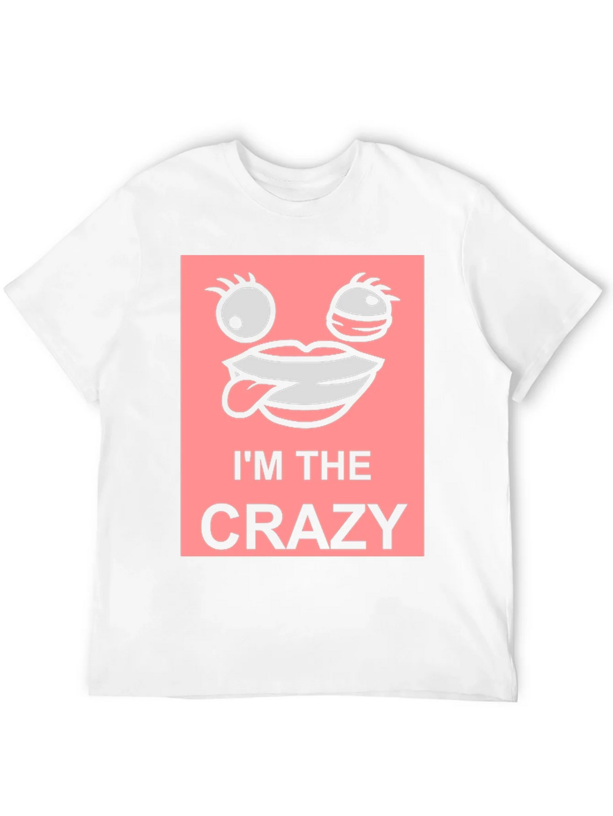 Im The Crazy Graphic Tee - Black Cotton T-Shirt