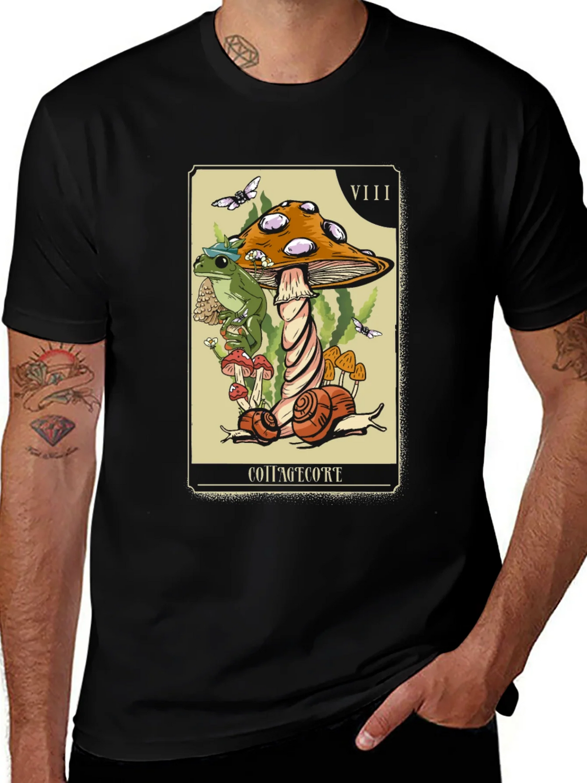 Cottagecore Tarot T-Shirt - VIII Strength