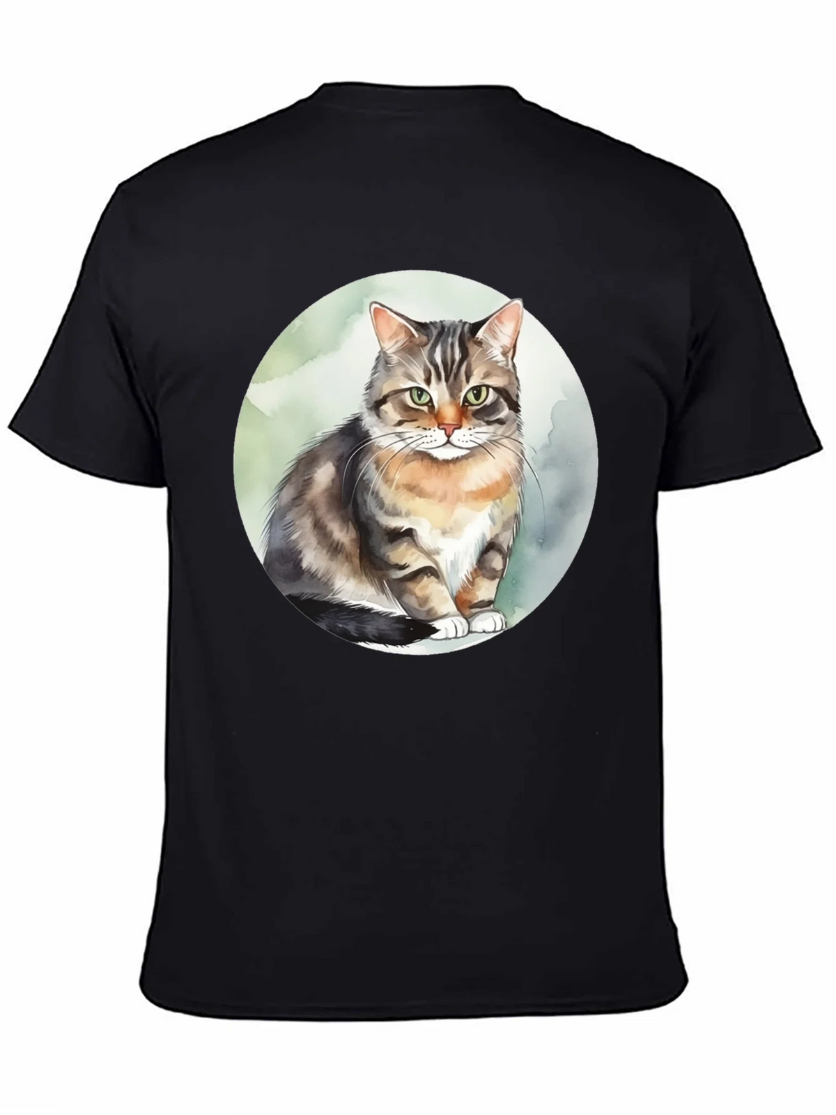 Cat Watercolor Graphic Tee - Stylish & Unique