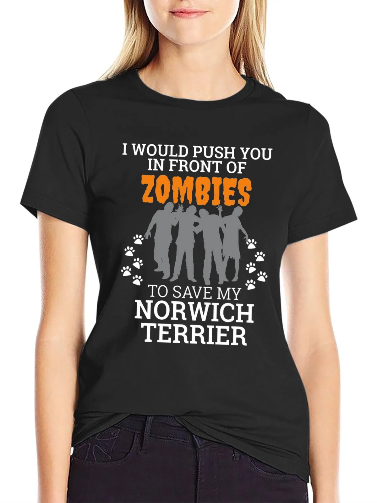 Zombie Norwich Terrier T-Shirt