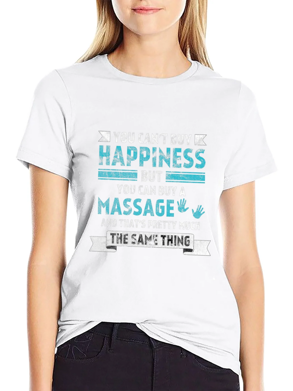 Massage Lover T-Shirt - Happiness is a Massage