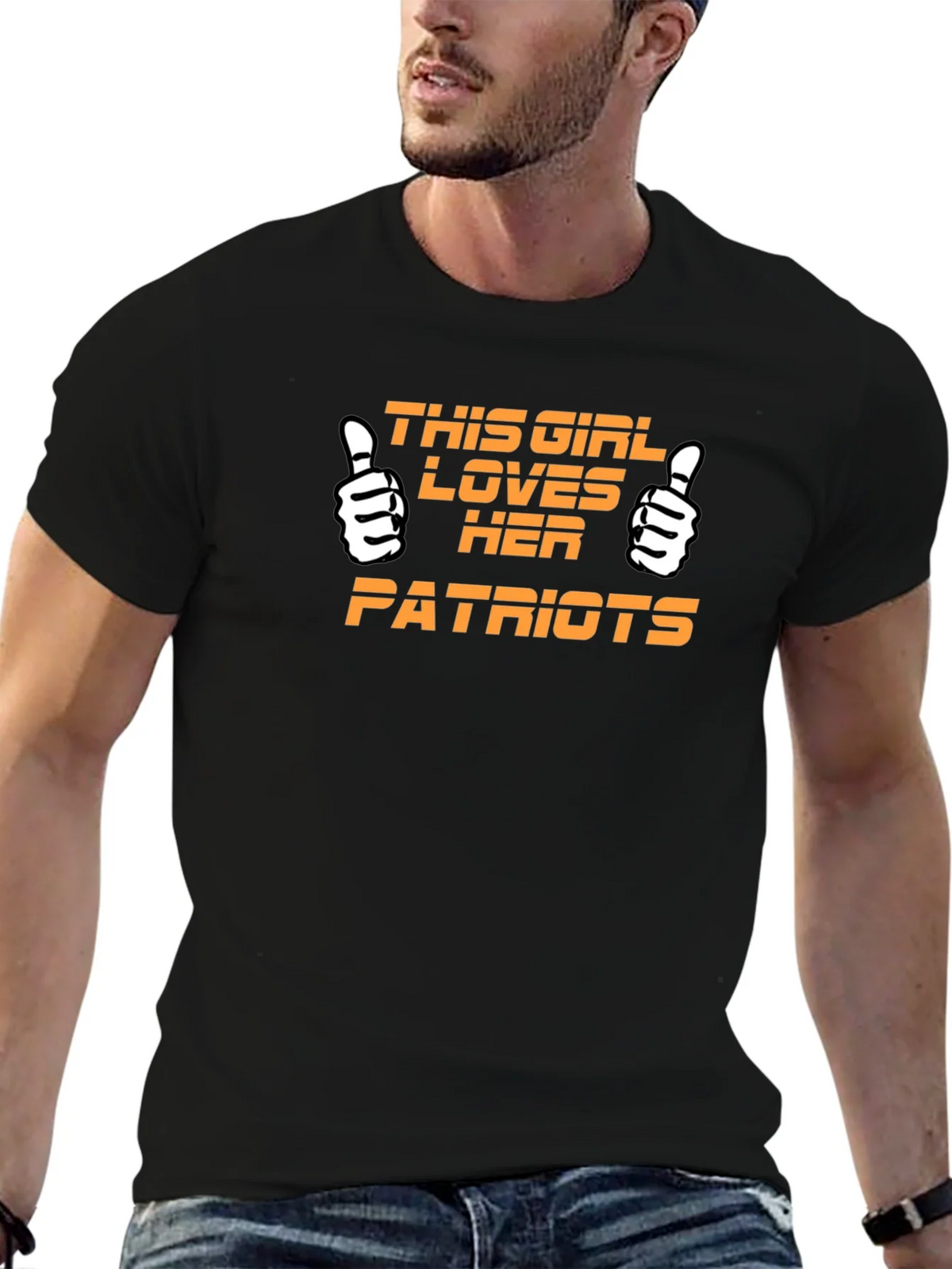 Patriots Fan T-Shirt - This Girl Loves Her Patriots