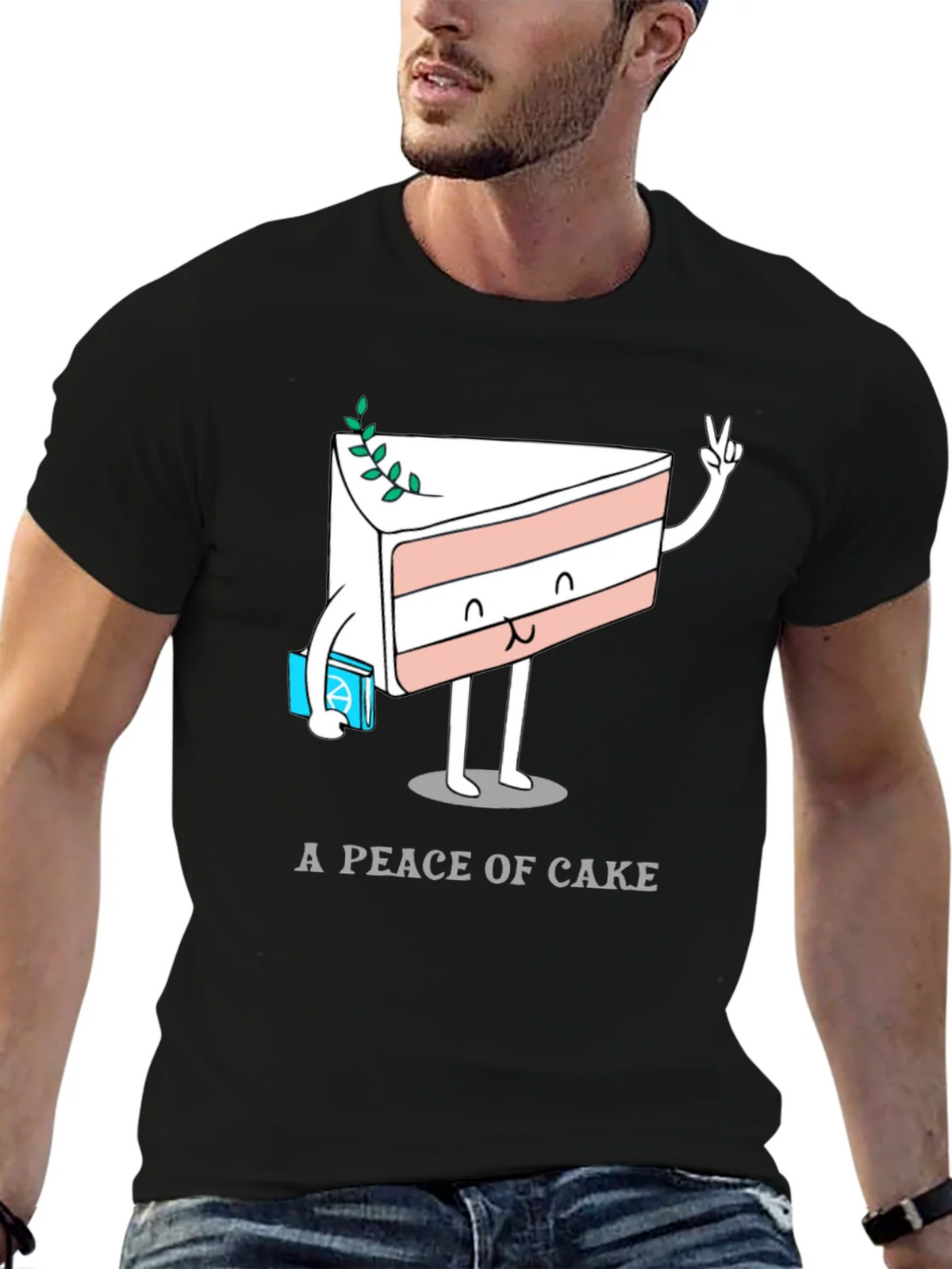 A Piece of Cake T-Shirt - Funny Cartoon Dessert Tee