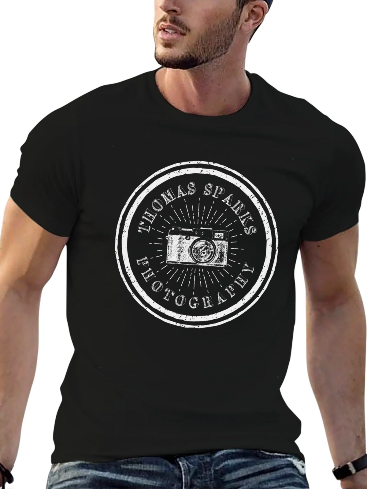 Thomas Sparks Photography T-Shirt Vintage Camera Graphic Tee