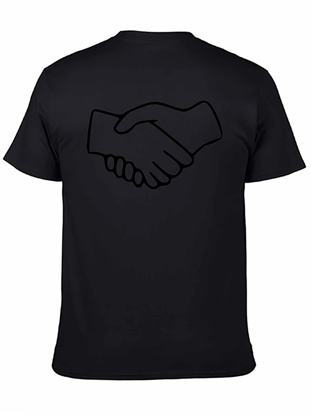 Handshake Graphic Black T-Shirt