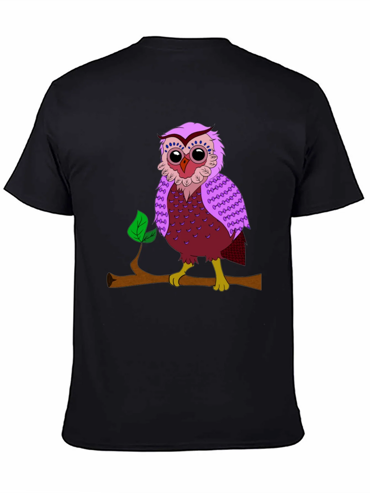 Owl on Branch Graphic T-Shirt